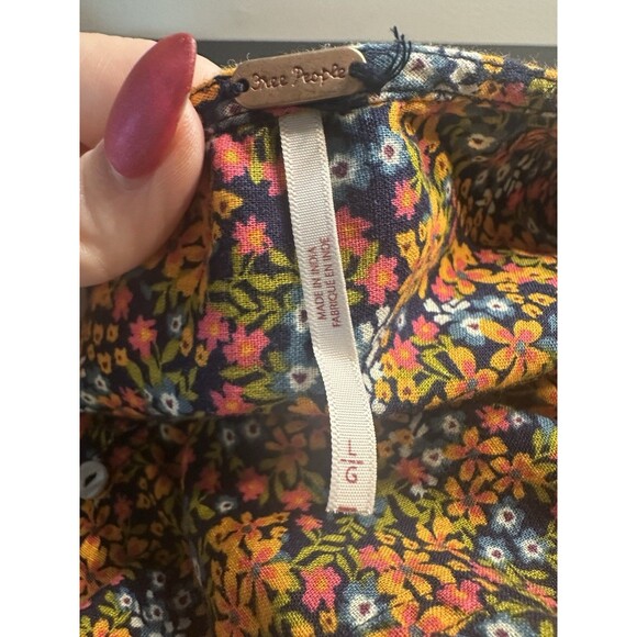 Free People Floral Button-Up Top - Multicolor - Picture 8 of 10